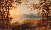Jasper Cropsey Sunset, Hudson River Germany oil painting artist